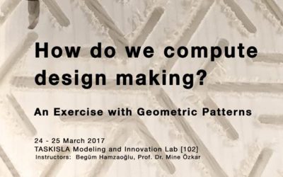 How do we compute design making? An Exercise with Geometric Patterns