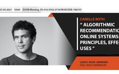 Lunch Hour Seminar: Camille Roth