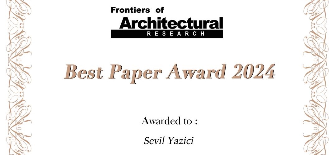 FOAR Best Paper Award 2024 – Assoc. Prof. Dr. Sevil Yazıcı