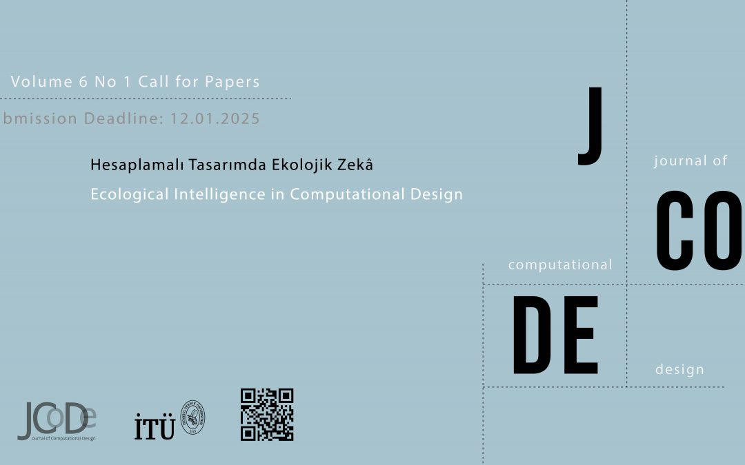 JCoDe Vol. 6 No 1: Ecological Intelligence in Computational Design