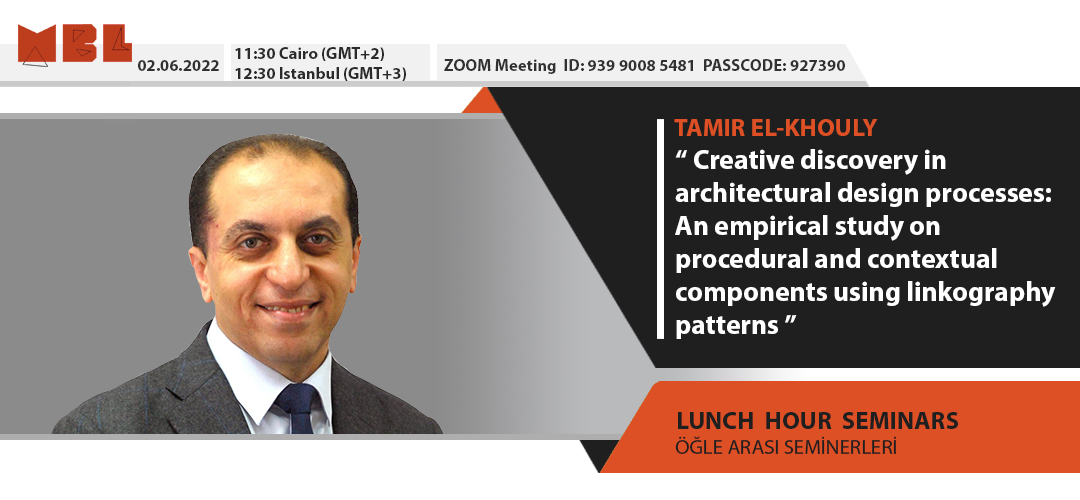 Lunch Hour Seminar: Tamir El-Khouly