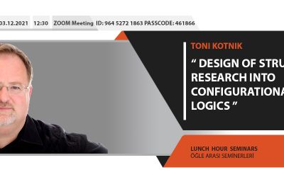 Lunch Hour Seminar: Toni Kotnik