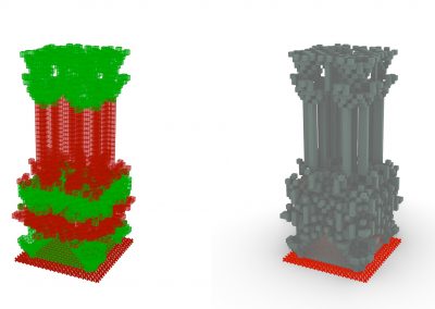 Cellular Automata Based Mass Modeling Algorithm