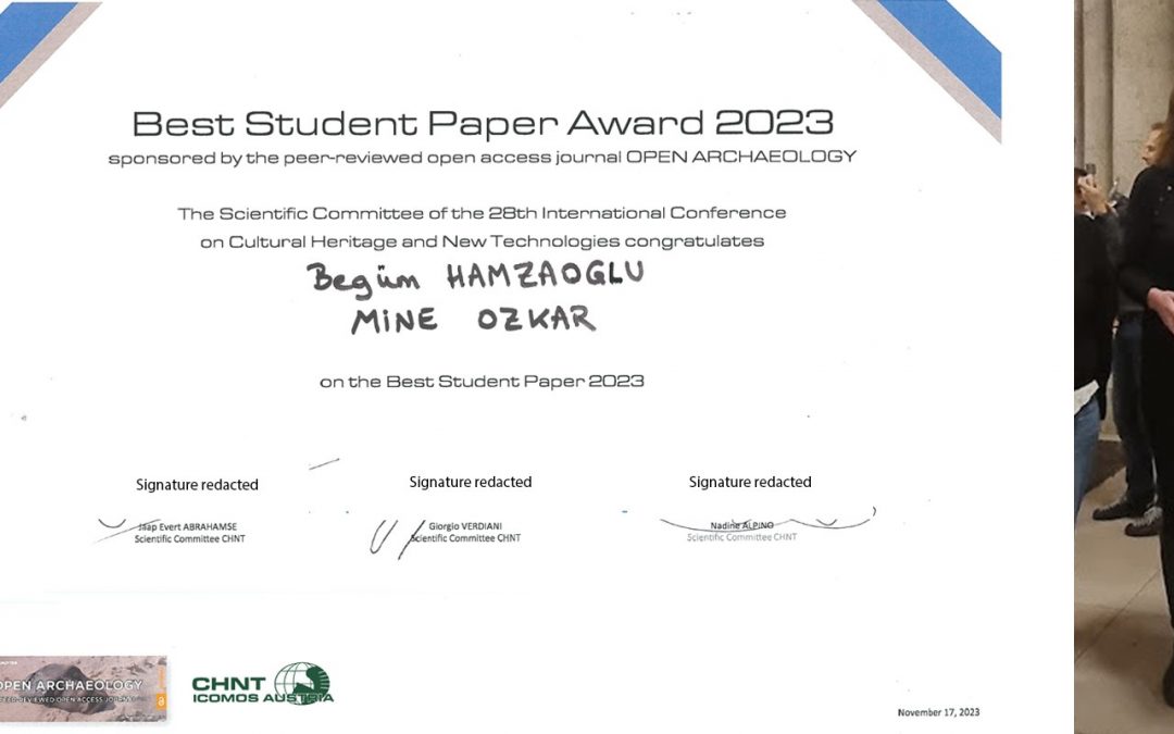 Best Student Paper Award 2023 by CHNT-ICOMOS Austria in Vienna